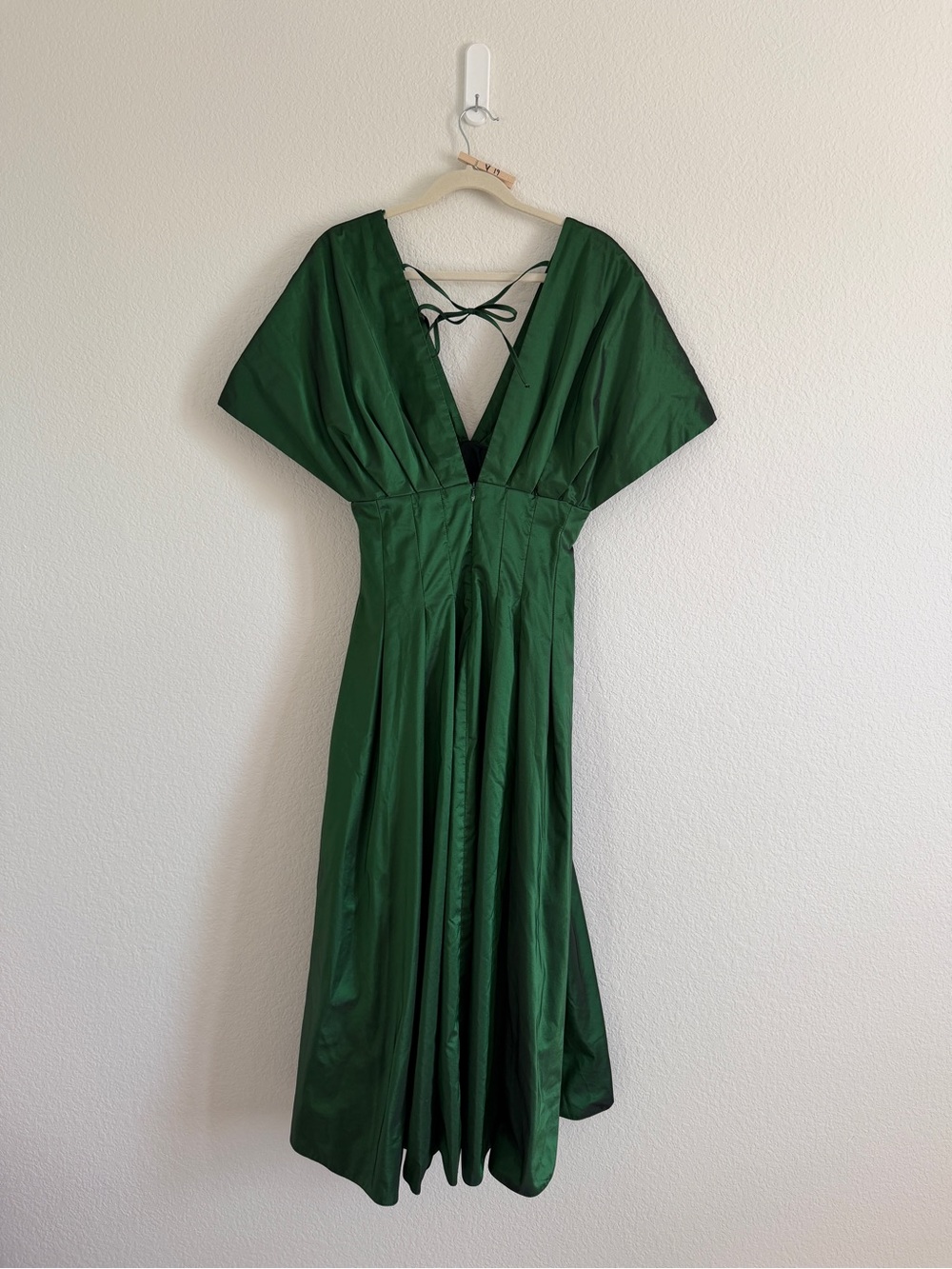 Anthropologie Exquise Tobie Dress in Emerald Green size small - Picture 7 of 13